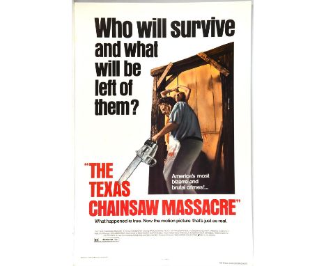 The Texas Chainsaw Massacre (1974 RR), US One Sheet Mounted Movie Poster, this has been dry backed onto card, this being for 