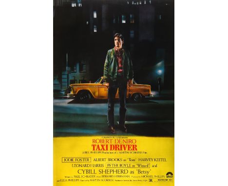 Taxi Driver (1976), Framed and Glazed US One Sheet Linen Backed Movie Poster for the Martin Scorsese classic starring Robert 