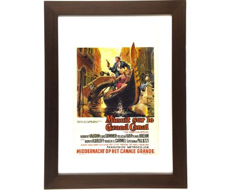 The Venetian Affair (1967), Framed and Glazed Belgian Film Poster for this pseudo-MAN FROM UNCLE film, artwork by Frank McCar