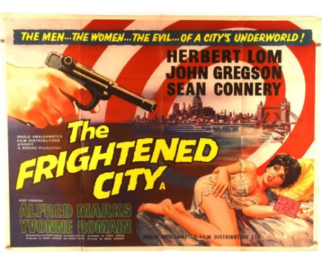 The Frightened City (1961), British Quad Film Poster, uncensored example, folded, 30 x 40 inches Condition Report:  Very good
