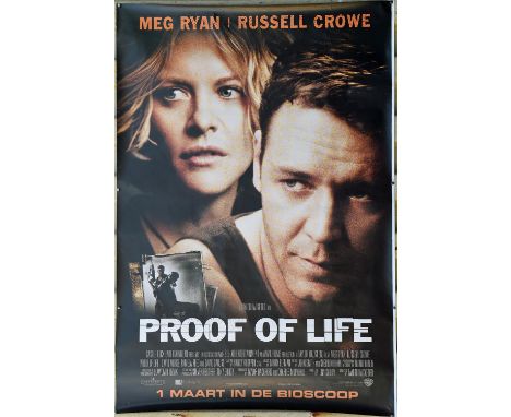 Proof of Life (2000), Belgian Cinema Poster for the film starring Russell Crowe and Meg Ryan, double sided, unfolded, 47 x 67