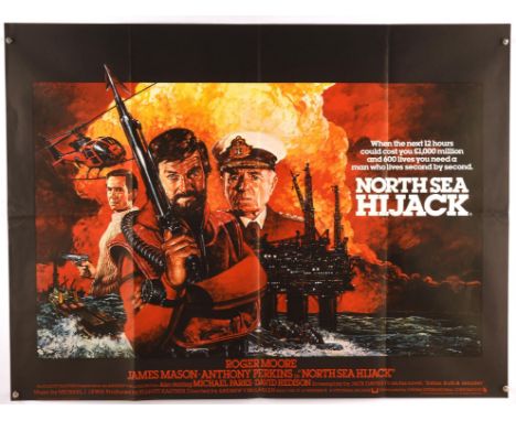 Collection of 10 British Quad Film Posters for North Sea Hijack (1980), Honky Tonk Freeway (1981), One and Only (1978), Pater