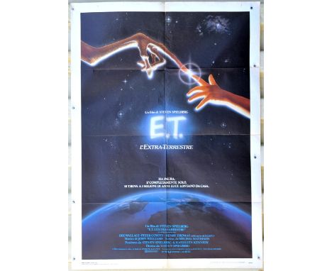 Collection of 5 Italian One Panel Film Posters for ET The Extra Terrestrial (1982), Point Break (1991), Piranha (1978), Video