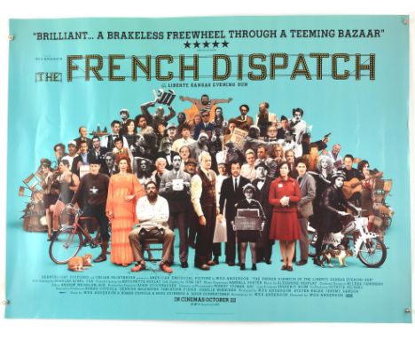 The French Dispatch (2021), British Quad Film Poster, Teaser, this being the rarer of the quads, doubled sided, unfolded, 30 