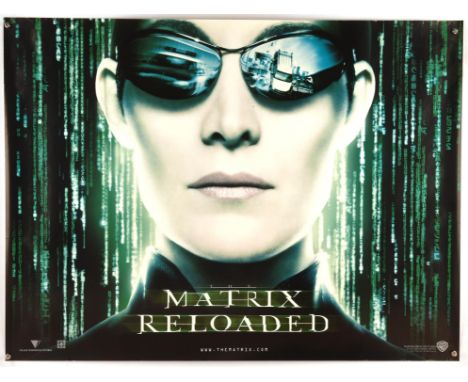 Collection of 4 British Quad Film Posters for The Matrix Reloaded (2003), to feature the main quad and three character profil
