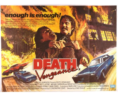 Death Vengeance (1982), British Quad Film Poster, folded, 30 x 40 inches Condition Report:  Very good condition 