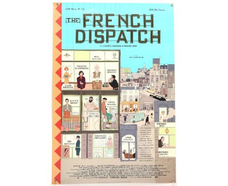 The French Dispatch (2021), US Advance One Sheet Movie Poster for the Wes Anderson film, Style A, artwork by Javi Aznarez, do