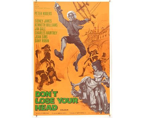 Carry on Dont Lose Your Head (1966) (this being a later RR), British One Sheet Film Poster, folded, 27 x 40 inches Condition 