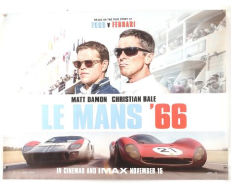 Ford v Ferrari (2019), British Quad Film Poster, Teaser, doubled sided, unfolded, 30 x 40 inches Condition Report:  Very good