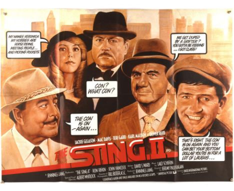 Collection of 9 British Quad Film Posters for Sting 2 (1983), Vice Squad (1982), Concrete Jungle (1982), The Fiendish Plot of