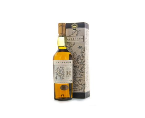 TALISKER 10 YEARS OLD MAP LABEL Single Malt Scotch Whisky 70cl, 45.8% volume, in carton.
