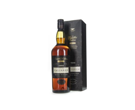 TALISKER 1986 DISTILLERS EDITION - ONE LITRE Single Malt Scotch Whisky Finished in Amoroso casks. One litre, 45.8% volume, in