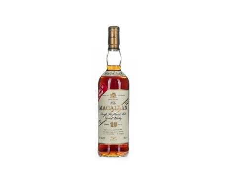 MACALLAN 10 YEARS OLD 100 PROOF Single Malt Scotch Whisky Matured in sherry wood. 70cl, 57% volume.