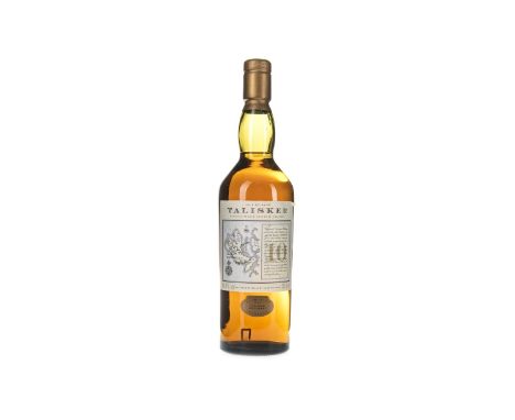 TALISKER 10 YEARS OLD MAP LABEL Single Malt Scotch Whisky 70cl, 45.8% volume.