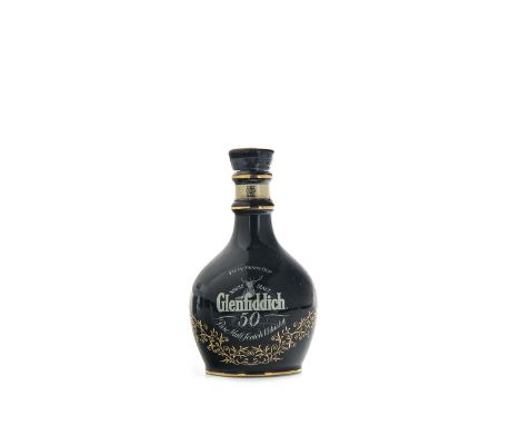 GLENFIDDICH 50 YEARS OLD MINIATURE Single Malt Scotch Whisky Minaiture sized bottle, no strength stated.