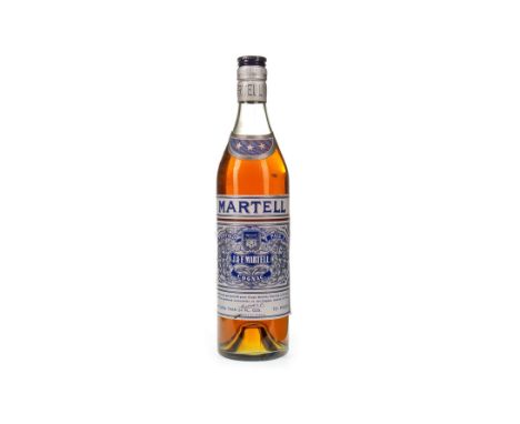 MARTELL THREE STAR Cognac, France. Not less than 24 fl.oz, 70° proof.
