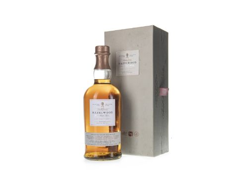 HAZELWOOD 110 BIRTHDAY EDITION Blended Scotch Whisky. Bottled to celebrate the 110th birthday of Janet Sheed Roberts, grandda