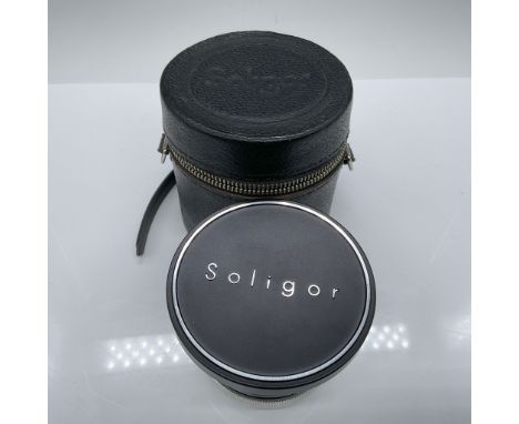 Vintage Soligor Wide-Auto 1:3.5 f=17mm lens, measuring 2.75"H. This precision lens features manual settings and comes complet