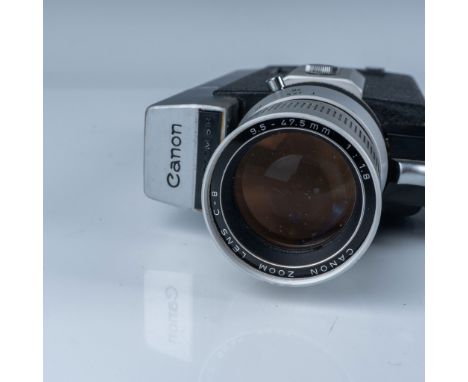 Vintage Canon Auto Zoom 518 Super 8 film camera, manufactured by Canon Camera Co., Inc. in Japan. This classic Super 8 camera