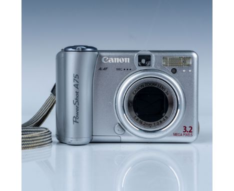 Offered here is a vintage Canon PowerShot A75 digital camera, a compact point-and-shoot camera from the early 2000s. This mod