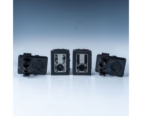 A vintage pair of Photo-See Cameras and Developing Cameras and Tanks, 2 sizes, manufactured by the Photo-See Corporation, New