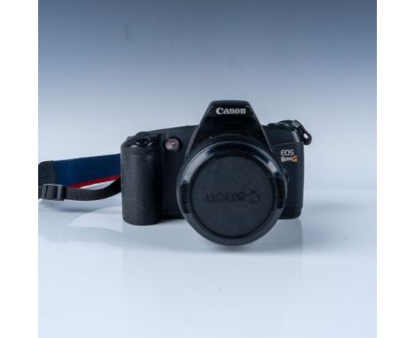 The Canon EOS Rebel G is a 35mm single-lens reflex SLR film camera featuring fully automatic and manual controls. This lot in