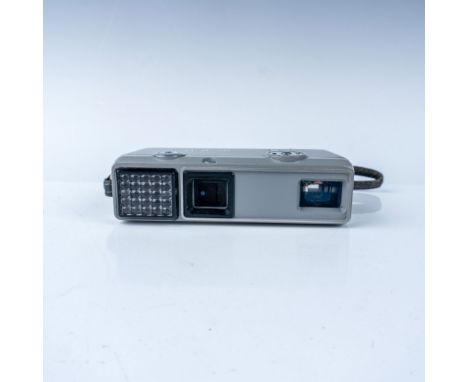 Vintage Minolta-16 EE subminiature film camera, manufactured by Minolta Camera Co., Ltd. of Japan. This compact camera, intro