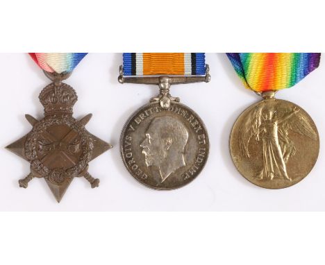 First World War trio of Medals, 1914-15 Star (51040 PTE. A. WATSON. R.A.M.C.)&nbsp;and 1914-1918 British War Medal and Victor