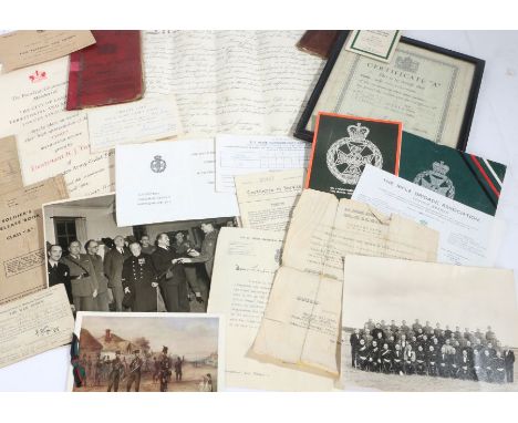 Collection of ephemera to Henry James Turner who served in the 7th Battalion the Rifle Brigade during the Second World War an