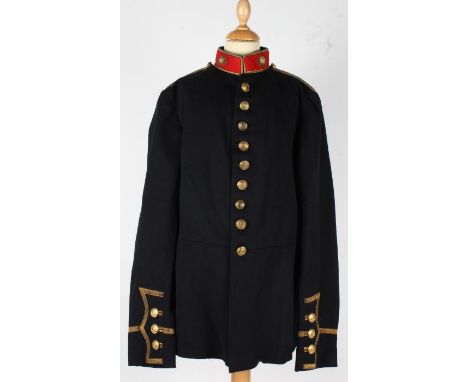 Pre Second World War Royal Marines Senior Non Commissioned Officers full dress tunic, Kings Crown gilt buttons throughout, bu