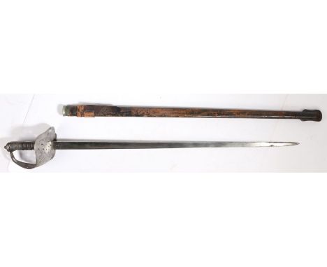 Victorian 1897 Pattern Infabtry Non Commissioned Officers Sword by Wilkinson of London, plain steel single fullered blade wit