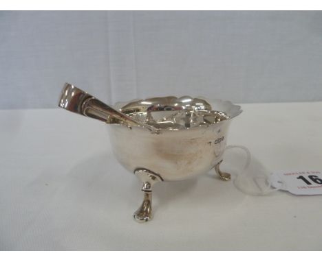 Silver sugar bowl and tongs - Sheffield 1919/22