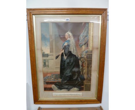 Maple framed print 'Her Most Gracious Majesty Victoria'