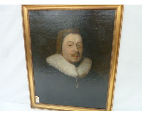 18thC Dutch School oil on canvas portrait 