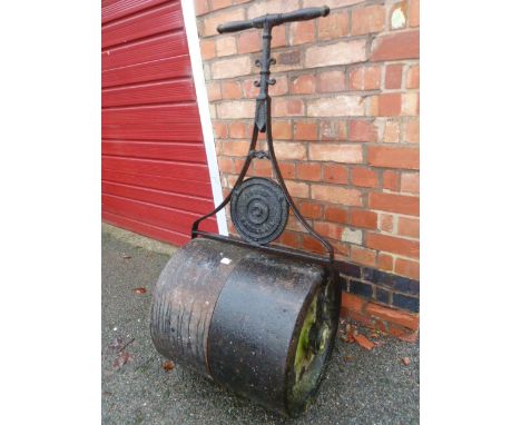 Victorian iron lawn roller 