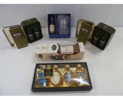 Ardbeg, Bells, Scotch whisky selection miniatures Scapa 1991 1/2 bottle 