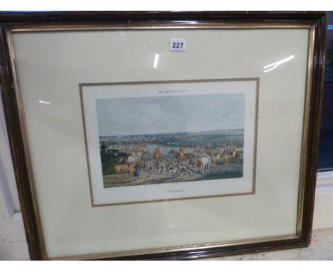 Hunting print The Quorn Hunt - 'The Meet' - H Alken 