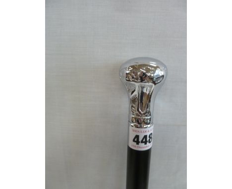 Chrome top walking stick 
