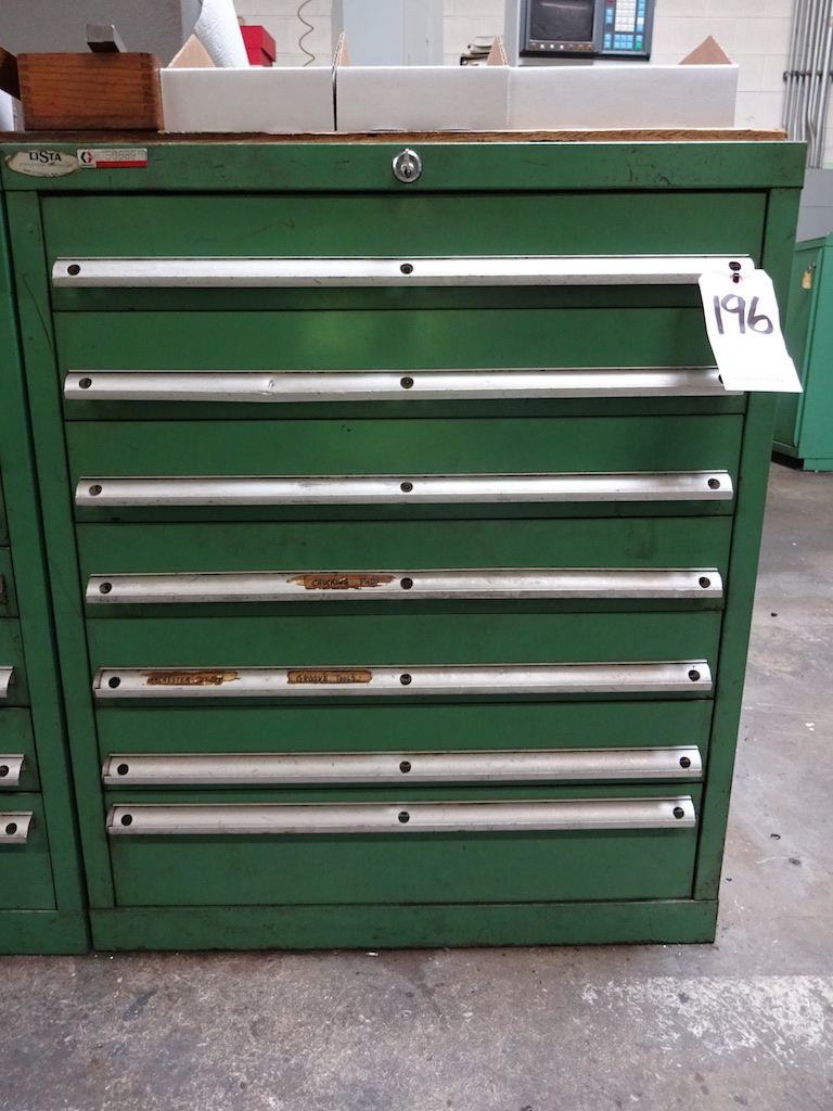 LISTA TOOL STORAGE 28 X28 X 331/2H WITH ASSORTED COLLET PADS