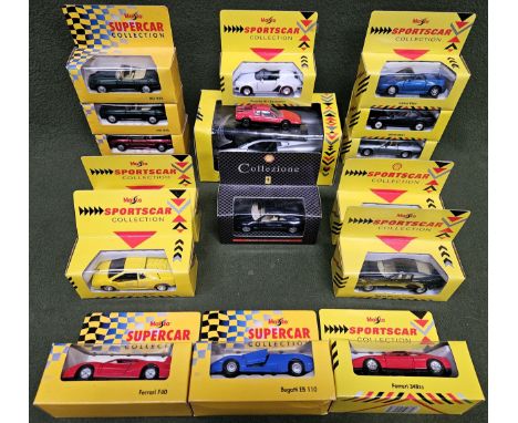 Quantity of boxed Maisto Sportscar Collection boxed diecast vehicles
all reasonable used condition