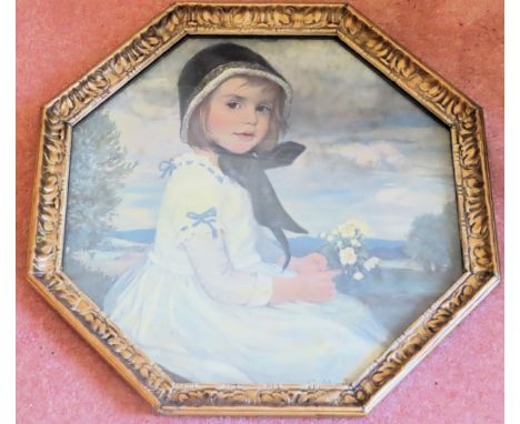 Corneille Max gilt octagonal print "Anna Brigitta". Approx. 47 x 47cm
Reasonable used condition