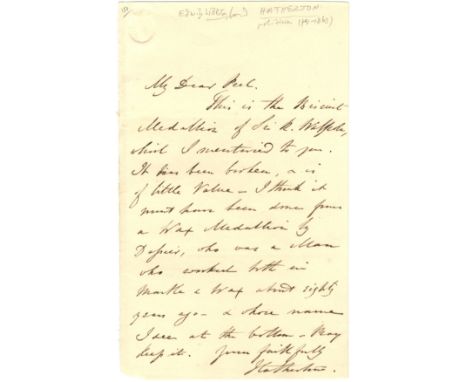 [PEEL ROBERT]: (1788-1850) British Prime Minister 1834-35 &amp; 1841-46. LITTLETON EDWARD (1791-1863) 1st Baron Hatherton. Br