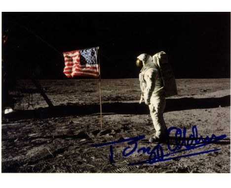 ALDRIN BUZZ: (1930- ) American Astronaut, Lunar Module Pilot of Apollo XI (1969). The second man to walk on the moon. Signed 