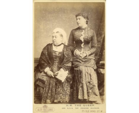 [VICTORIA]: (1819-1901) Queen of the United Kingdom Great Britain &amp; Ireland 1837-1901 &amp; [BEATRICE] (1857-1944) Prince