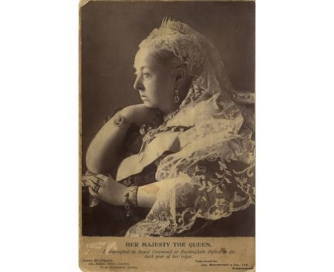 [VICTORIA]: (1819-1901) Queen of the United Kingdom Great Britain & Ireland 1837-1901. Vintage unsigned cabinet photograph by