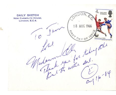 ALI MUHAMMAD: (1942- ) American Boxer, World Heavyweight Champion. A good signed and inscribed First Day Cover issued by the 