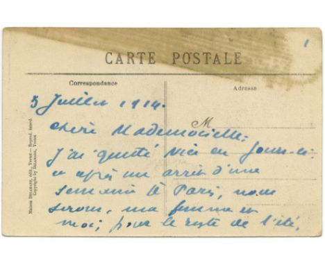 MAETERLINCK MAURICE: (1862-1949) Belgian Playwright & Poet, Nobel Prize winner for Literature, 1911. A.L.S., Maeterlinck, unu
