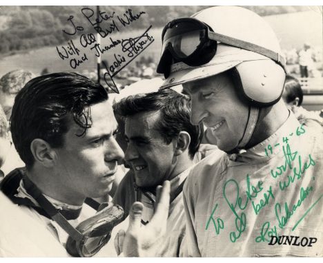 STEWART JACKIE (1939-     ) Scottish Formula One Motor Racing Driver, World Champion 1969, 1971 & 1973 & SALVADORI ROY (1922-