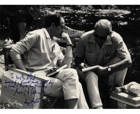 SEARLE RONALD: (1920-2011) British Artist and Satirical Cartoonist. Vintage signed and inscribed 9 x 7 photograph of Searle s