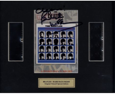 MCCARTNEY PAUL: (1942- ) British Musician, a member of The Beatles. Two individual short strips of film cell (each of four fr
